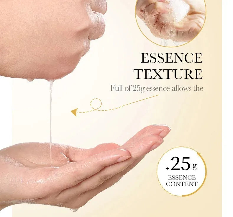 Revitalize Your Skin: 10-Piece 24K Gold Vitamin C & Hyaluronic Acid Facial Mask Set for Ultimate Hydration and Firmness